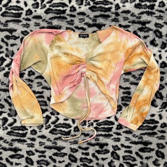 la la land Tops - La La Land Multicolor Women's Crop Top